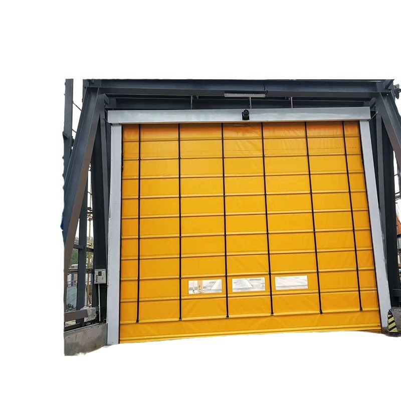 PVC fast rolling door electric industrial transparent fast rolling door purification workshop automatic induction stacking door
