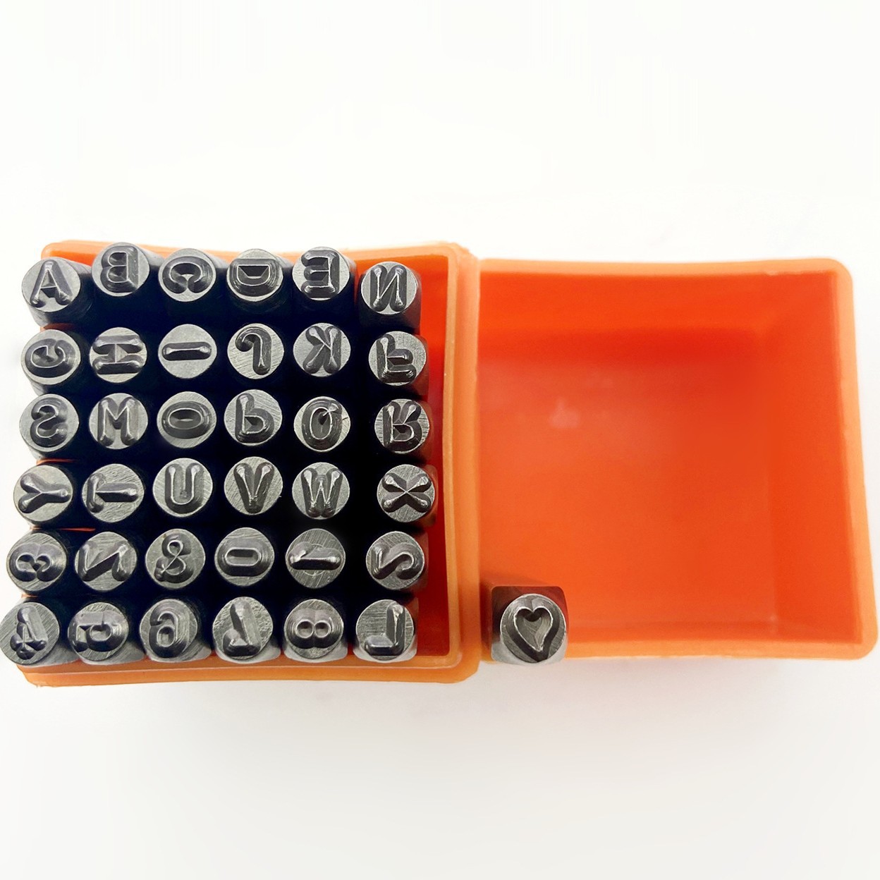 37 предметов для штамповки букв, цифровая штамповка, стальные номера, 3 мм, набор английских цифр на 37 предметов