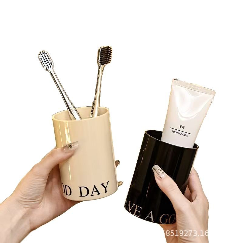 Creative Ins Simple English Mouthwash Cup Household Plastic Accessible Luxury Kidsren's Couple Tooth Cup Mouth Cup Wash Cup