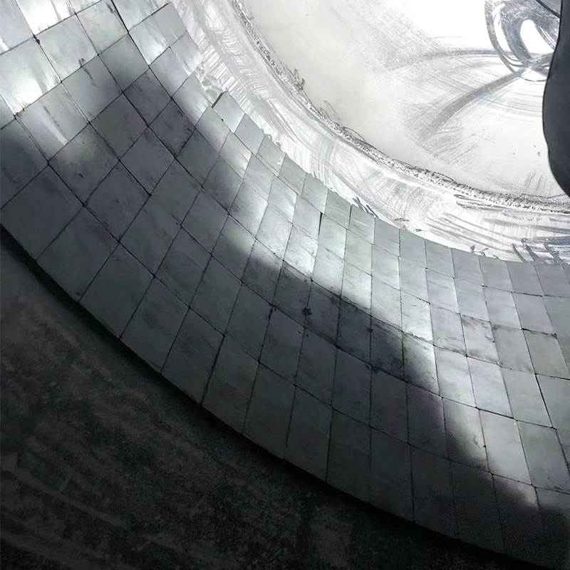 Magnetic Wear-Resistant Ceramic Sheet, Fan Impeller Anti-Falling Patch, High-Density High-Temperature-Resistant Lining Plate, Spot Wholesale