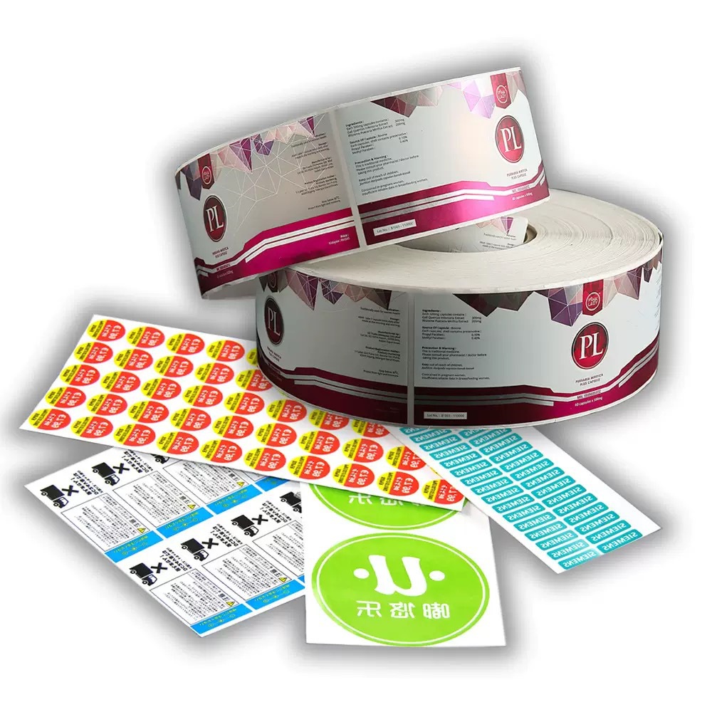 Product barcode label printing sticker high quality multi-purpose various size sticker printing