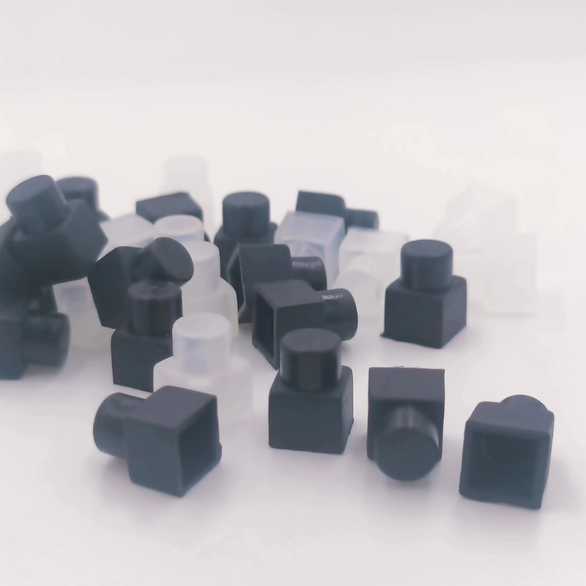 Solar Battery Box Aperture 6MM Square Direct Hand Silicone Rubber Power Switch Cap Dustproof and Waterproof Cap Key Cap