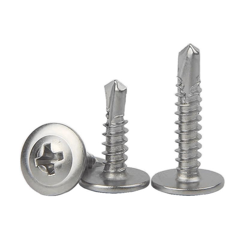 Ll410 Dovetail Screws with Cross-Shaped Large Flat Head, Round Head Washer, and Self-Tapping Dovetail for Iron and Steel Sheets