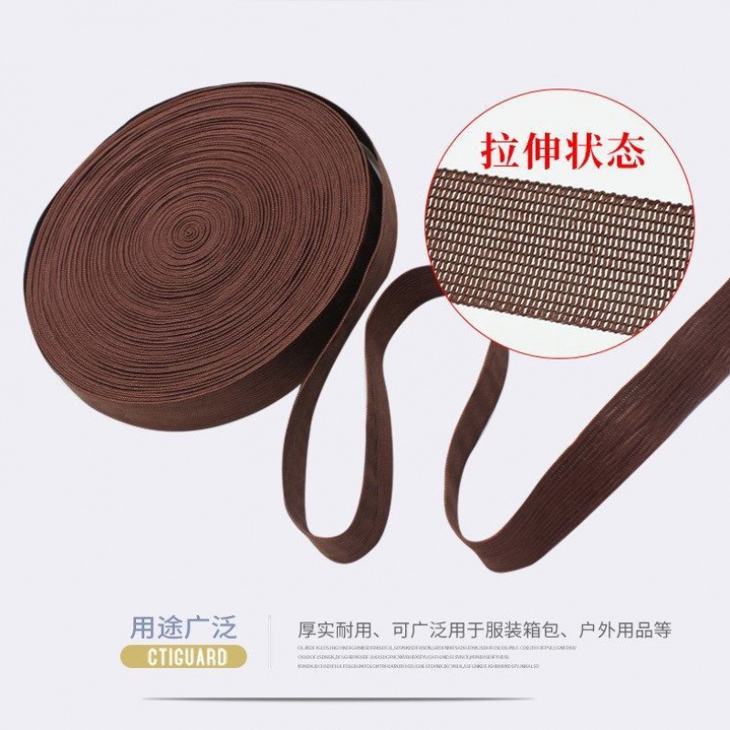 High Quality Colorfulful Elastic Band 2cm Polyester Flat DIY Clothing Accessories Kidsren's Home Pants Waist Elastic Rope