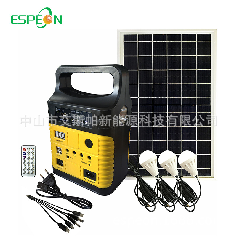 Портативный солнечный генератор, система освещения, солнеционное радио, накопление энергии для улицы