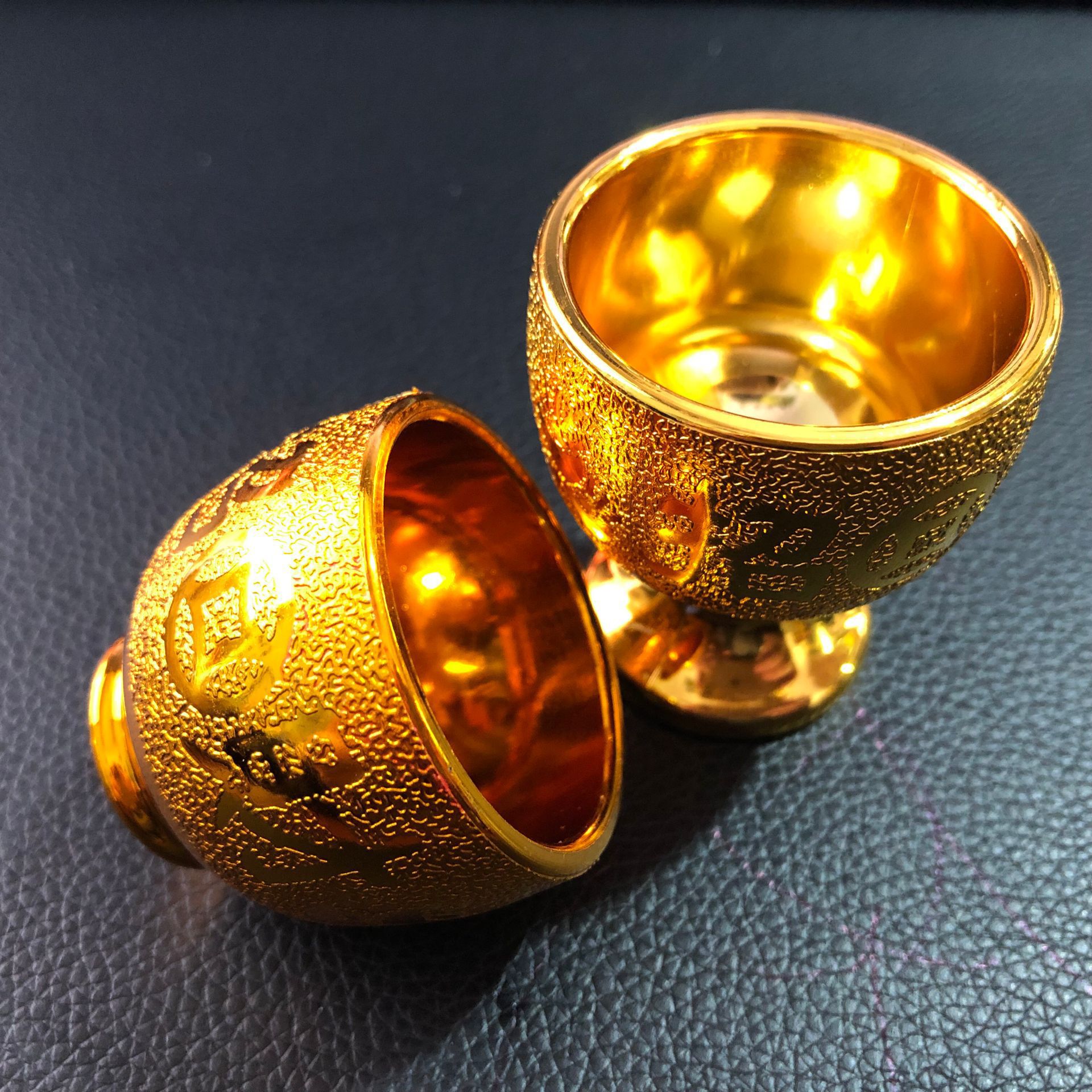 Gold Cup Red Cup for Cup Small Cup Wine Cup Worship Buddha Gong Cup Stall Supply Small Gifts Promotional Products