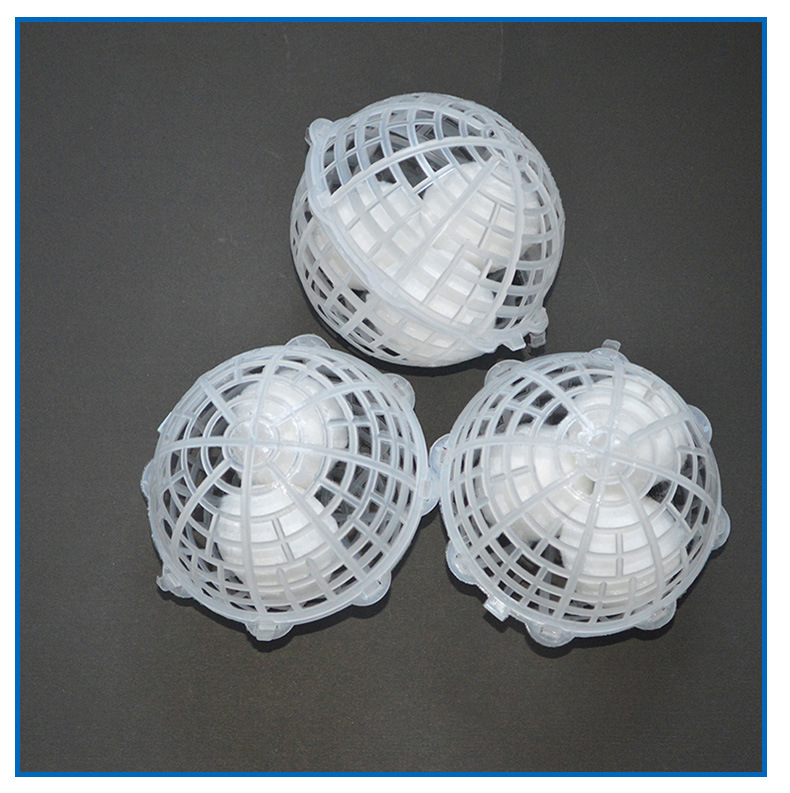 Suspended Ball Filler Pp Porous Spherical Waste Gas Tower Polyurethane Sewage Treatment Hanging Film Biological Custom 380Mmpu