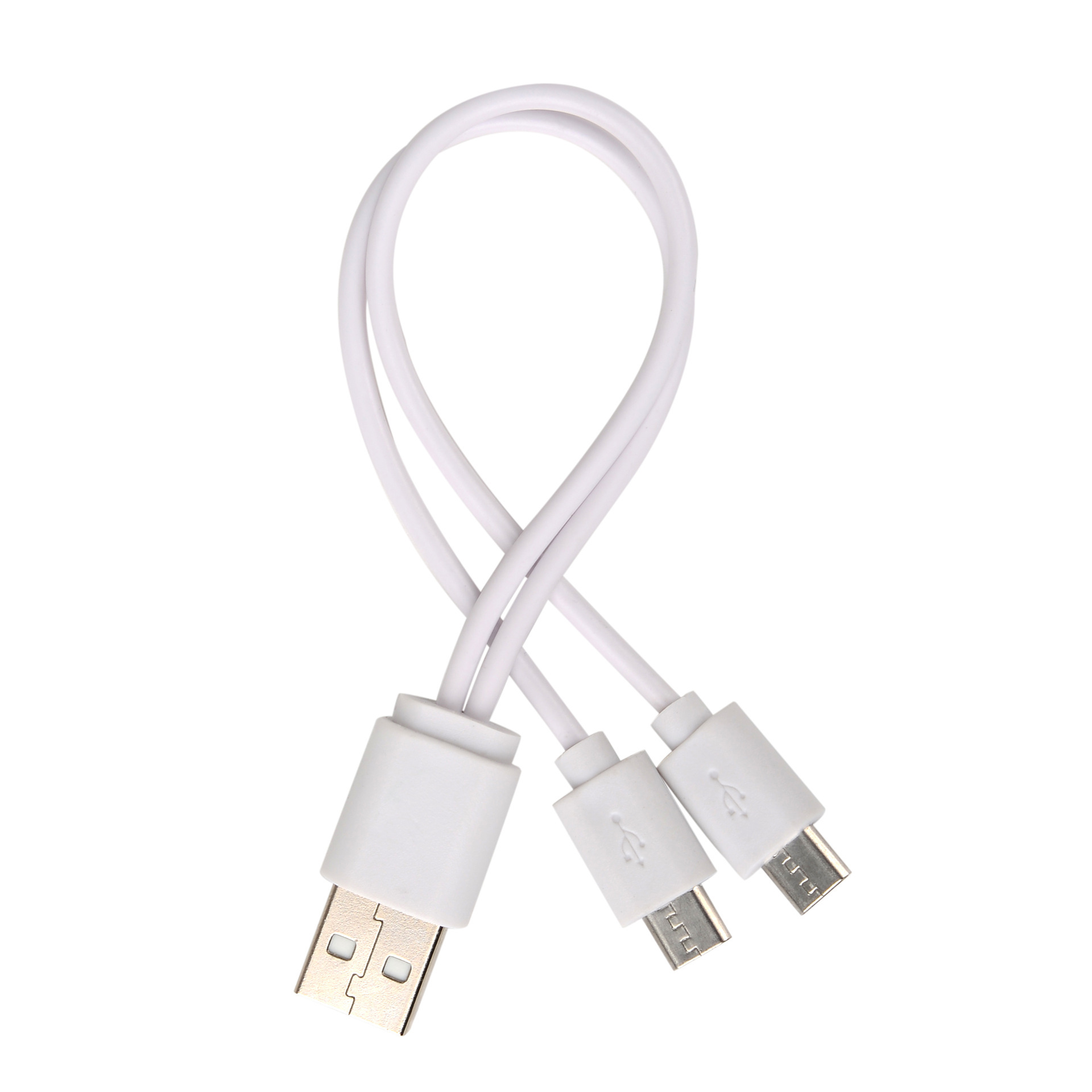Factory Direct Supply One-To-Two Android Charging Cable Micro Bluetooth Headset Charging Cable Micro USB Two-In-One