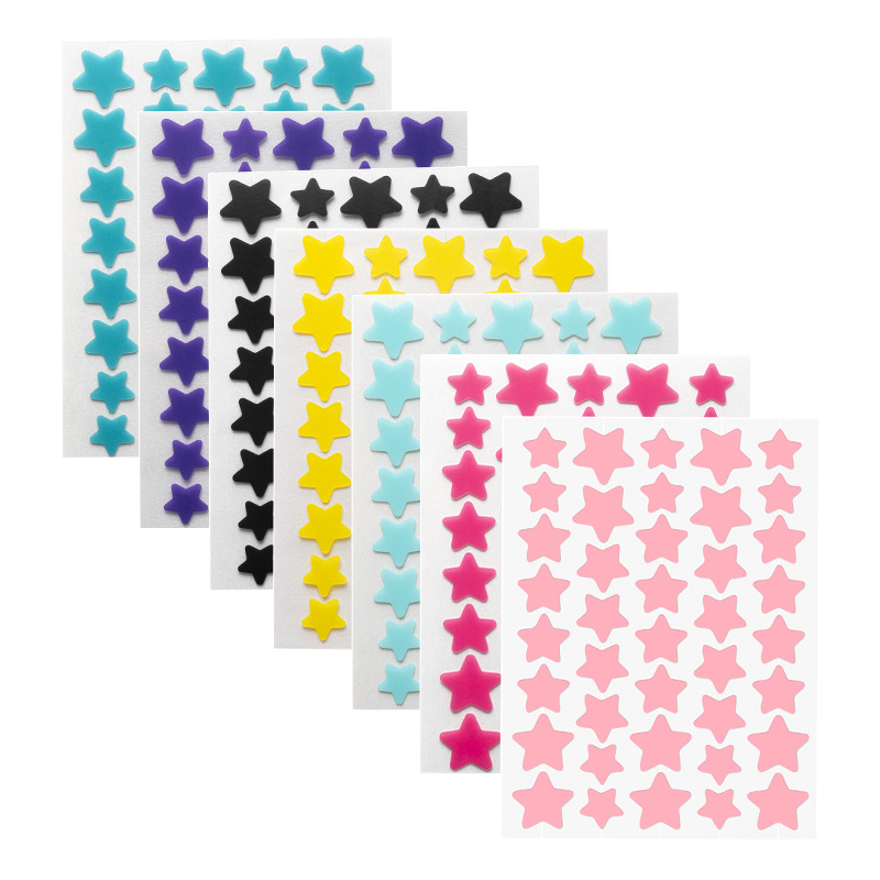 Acne Star-Shaped Acne Patches Hydrocolloid Absorbent Acne Patches Pus-Absorbing Colorful Concealer 40 Pieces Pentagram Acne Removal Stickers