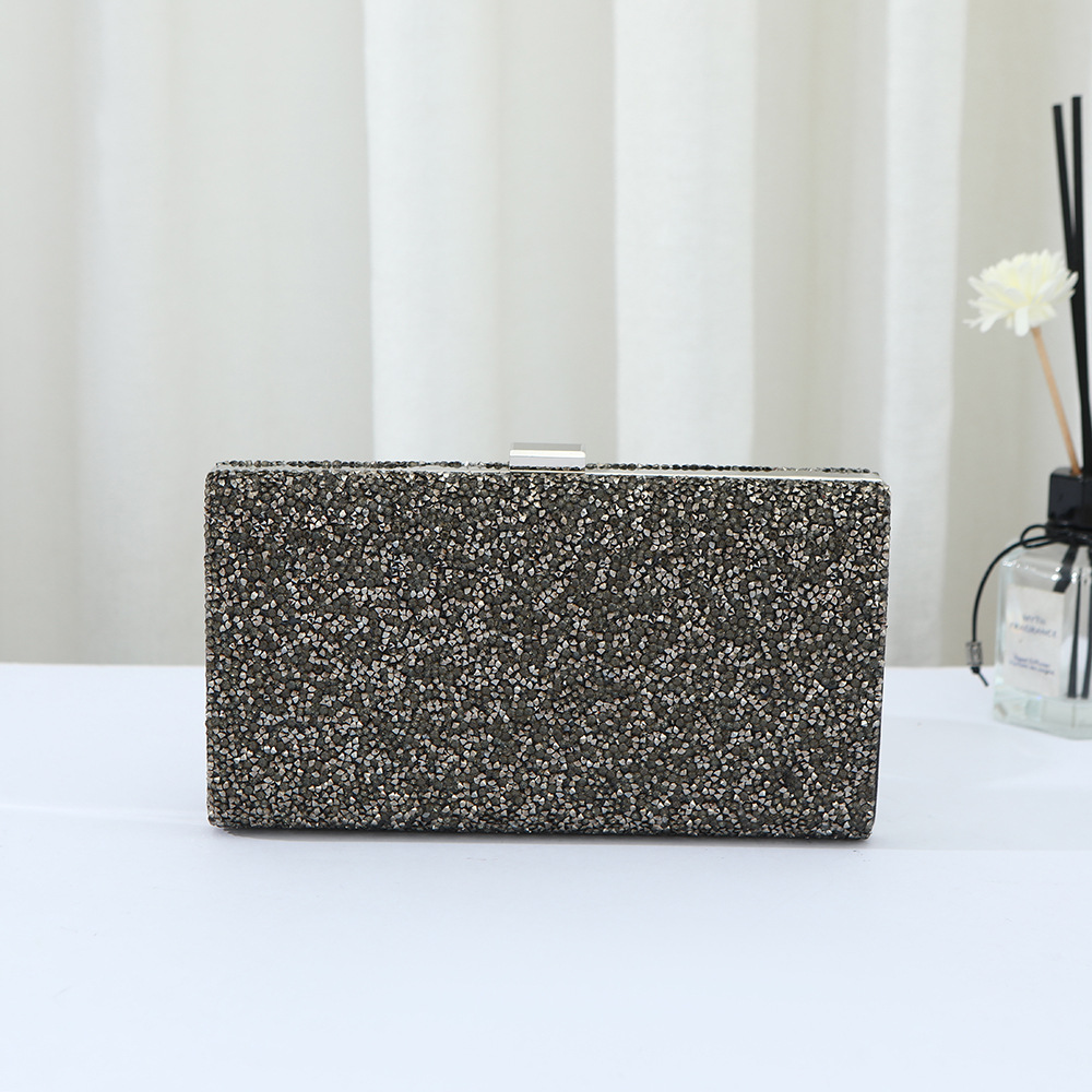 Cross-border bag women's diamond-encrusted matte dinner bag fashion socialite banquet handbag high-end ladies bag wholesale
