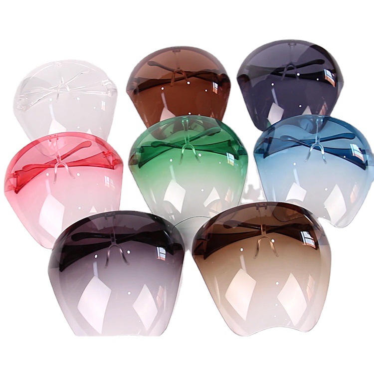 Colorful multi-color cross-border outdoor HD PC anti-droplet splash protective mask full face protective mask