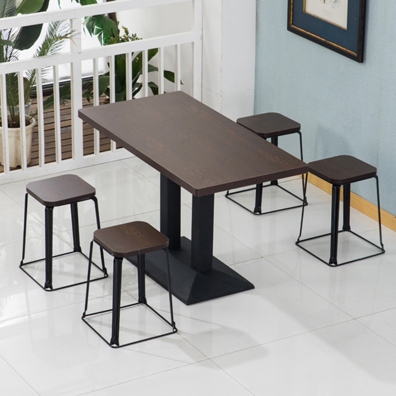 Breakfast snack bar spicy hot noodle restaurant restaurant milk tea dessert shop fast food table and chair combination simple small base