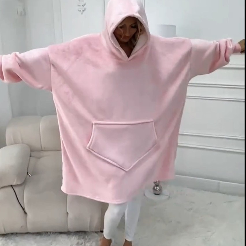 New Style Lazy Pullover Pajamas for Women, Warm Flannel Hoodie, Hug-Style Anti-Cold Clothing, Long Style