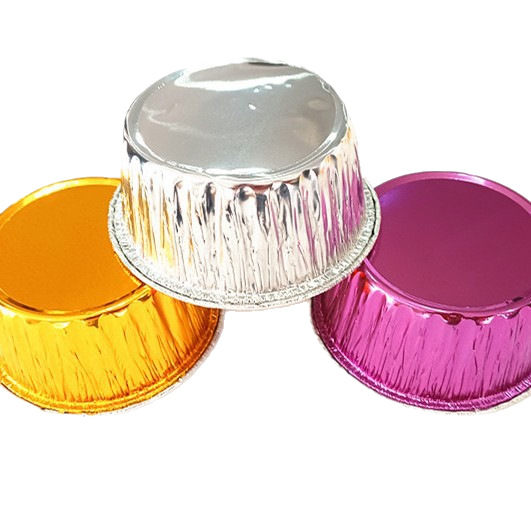 130ML Disposable Aluminum Foil Tin Paper Egg Tart Oven Household Portuguese Tart Base Cake Baking Mold Baking Cup