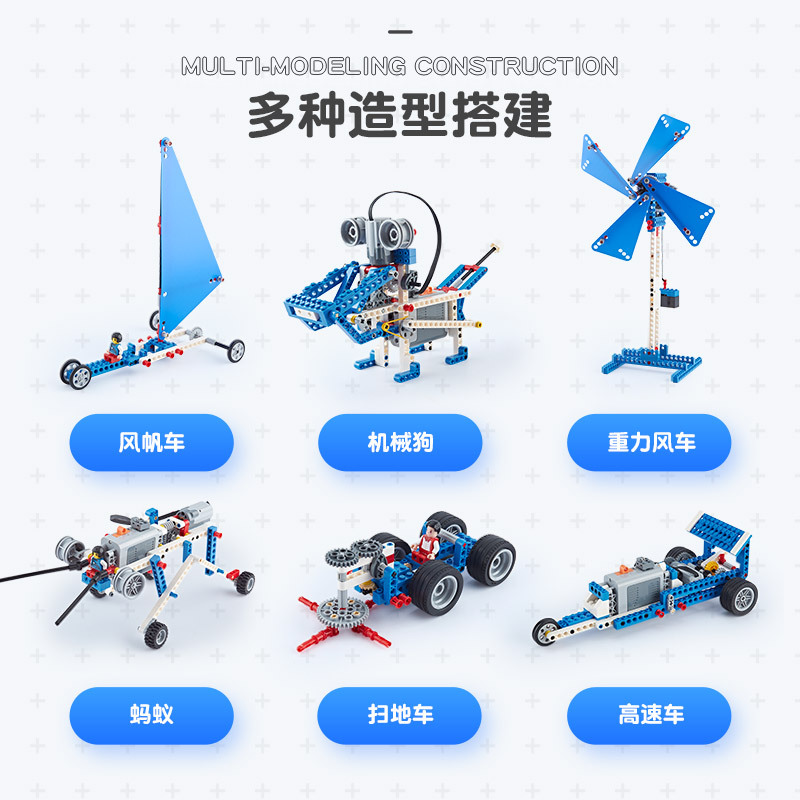 Programming Robot Compatible with Lego Machinery Group Educational Textbook Small Particle Toys Electronic Wholesale Small Building Blocks 9686