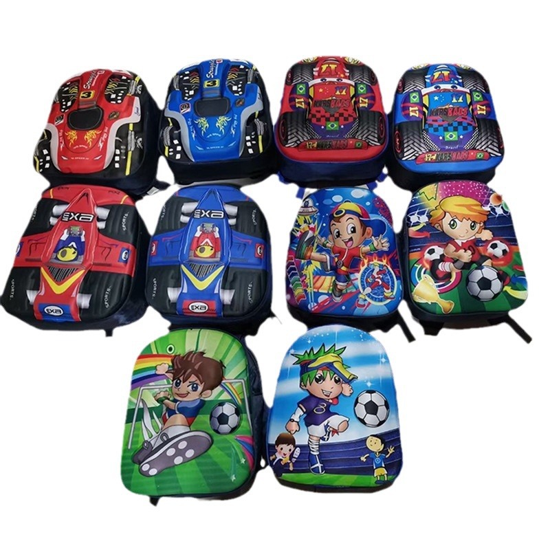 Cross-border cartoon children's schoolbag new kindergarten backpack baby cute backpack trendy boys and girls egg shell bag