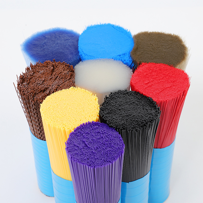 Production of PA6 color brush nylon silk bright color Youfeng brush silk round silk industrial brush silk factory direct supply