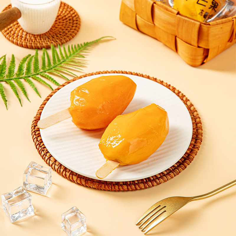 Thai Fresh Mango Ice Cream Popsicle Without Additives Whole Mango Popsicle Retail Store E-Commerce Exclusive Factory Direct Sales