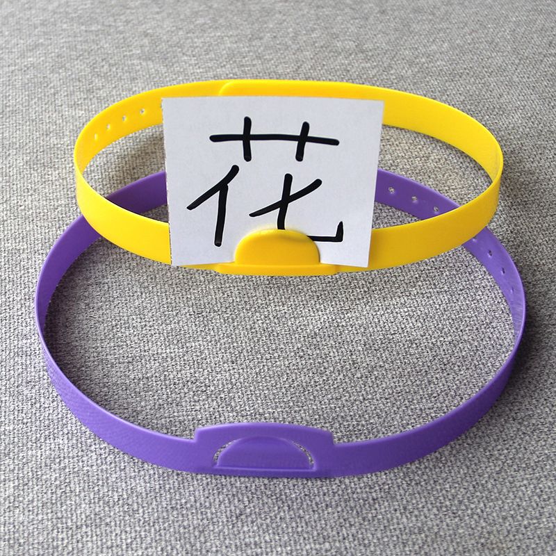 Learning Aids English Word Pinyin Card Headband Guess Who I Am Party Game Props Classroom Props