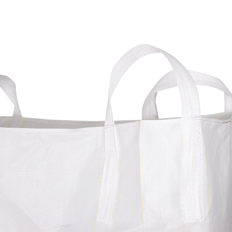 Guangdong Direct Selling New Ton Bags Large Opening Flat Bottom Large in stock Container Space Bags Soil and Sand Ton Bags