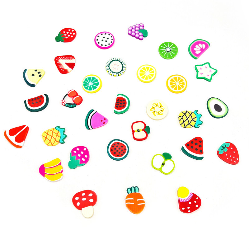 2cm soft pottery fruit slice large slice hairpin hairpin decoration handmade diy cream glue Accessories Wholesale