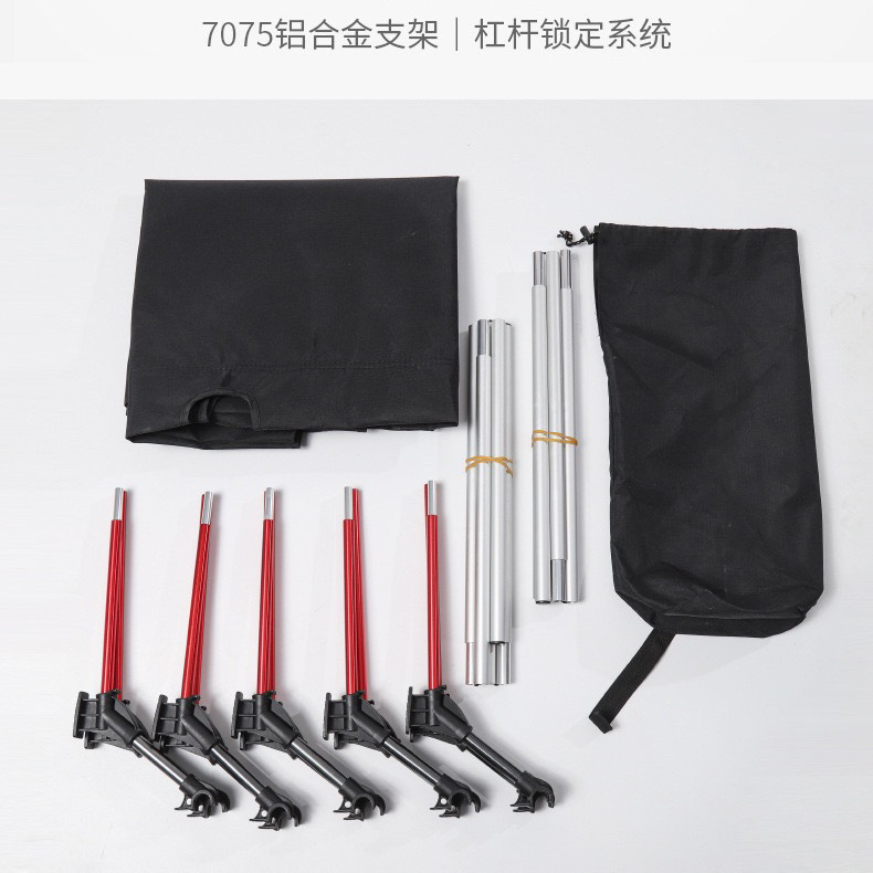 Outdoor Foldableing Bed Portable Widened Camp Bed Aluminum Alloy Lightweight Single Companion Bed Nap Bed Camping Style Bed