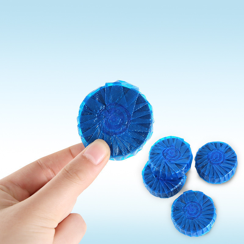 Blue bubble toilet block a bag of 10 toilet cleaning treasure toilet cleaning toilet detergent toilet deodorant