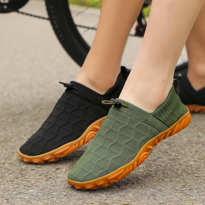 2025 Cross-Border 47 Large Size Export Outdoor Travel Low-Top Men's Shoes Men's Fly-Knit Mesh Slip-On Casual Men's Shoes