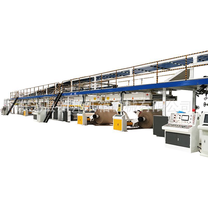 High Speed Cardboard Production Line Corrugated Cardboard Production Line Automatic Three Five Seven Layer Corrugated Cardboard Mechani