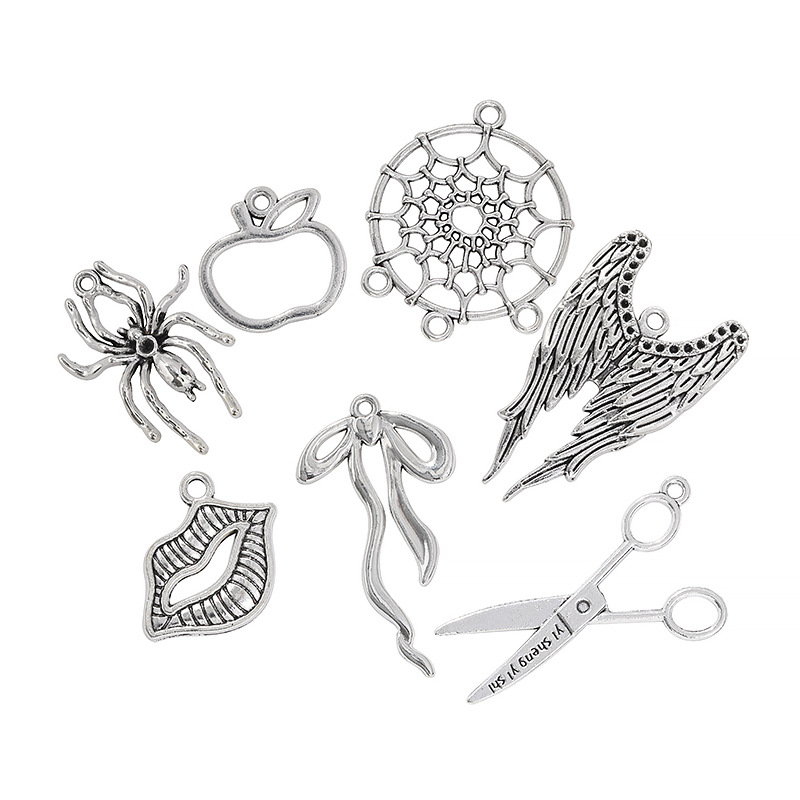 Оптовая продажа кулона серии Хэллоуин паучьи крылья ножницы DIY кулон сплав ювелирные аксессуары A284