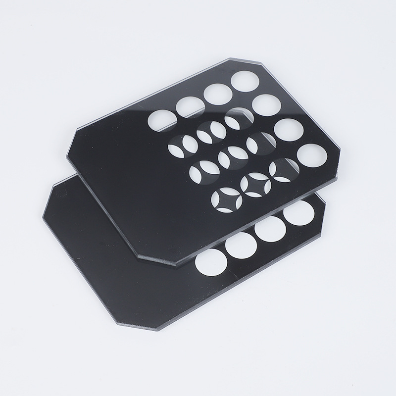 Floodlight Tempered Glass B Tempered Lamp Glass Processing Drilling and Edging 5mm Industrial Lighting Glass Customization