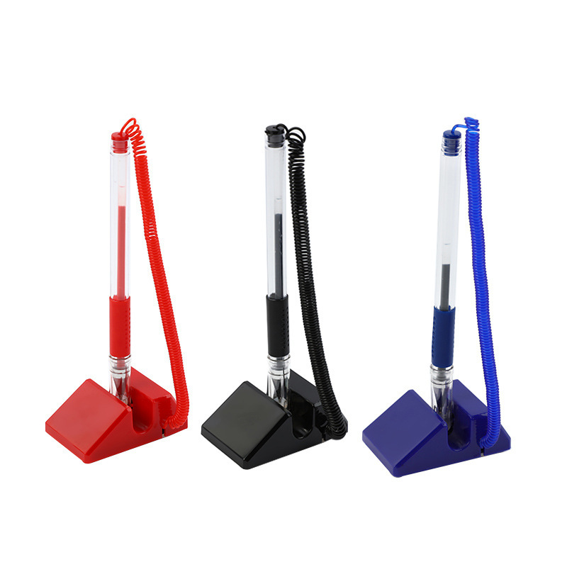 Bank Hotel Enterprise Front Office Stationery Signature Pen Custom LOGO Desktop Advertising Neutral Pen in stock Wholesale