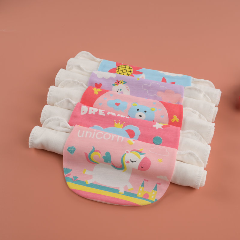 Baby sweat towel children's kindergarten gauze 4-layer sweat towel baby pure cotton boys and girls summer pad back towel