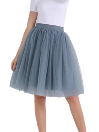 Cross-Border Popular European and American Adult Tutu Pleated Tutu Skirt A-Line Mesh Skirt Multi-Layer Mesh Skirt Fairy Spirit