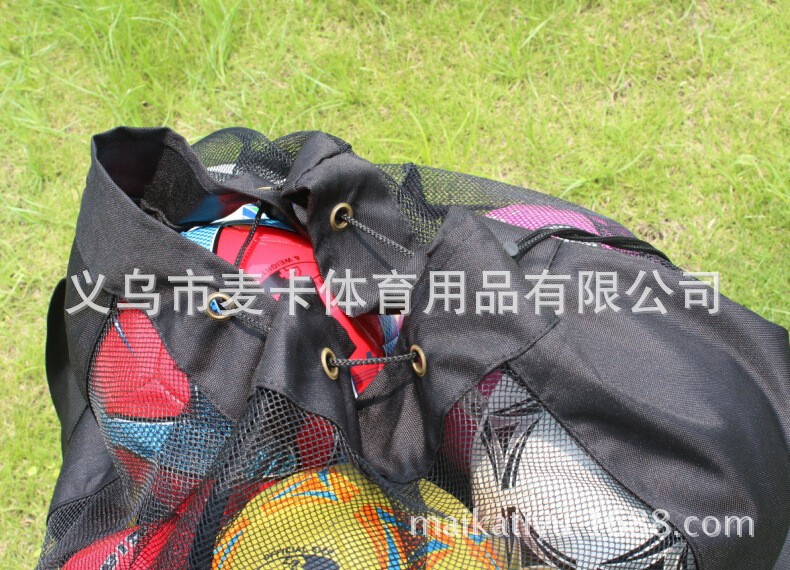 Wholesale large football collection bag campus football portable bag 15 balls ball storage bag