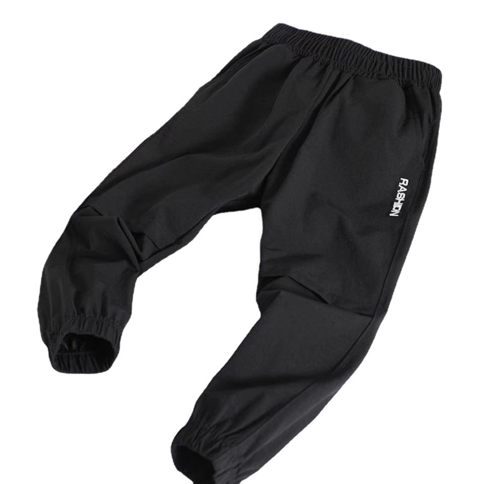 Boys' Sweatpants Boys' 2023 New Thin Summer Anti-Mosquito Pants Medium and Large Children's Loose Leggings Long Pants Trendy Autum