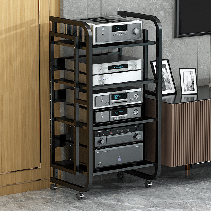 Amplifier equipment cabinet adjustable spacing multi-layer gallbladder machine bracket HIFI Home Theater Speaker Audio Foot Shelf