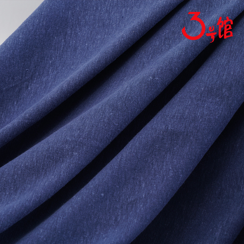 Hemp Cotton Wavy Fabric 170g Hemp Cotton Thin Top T-shirt Cotton Linen Blended Fabric Hemp Knitted Fabric