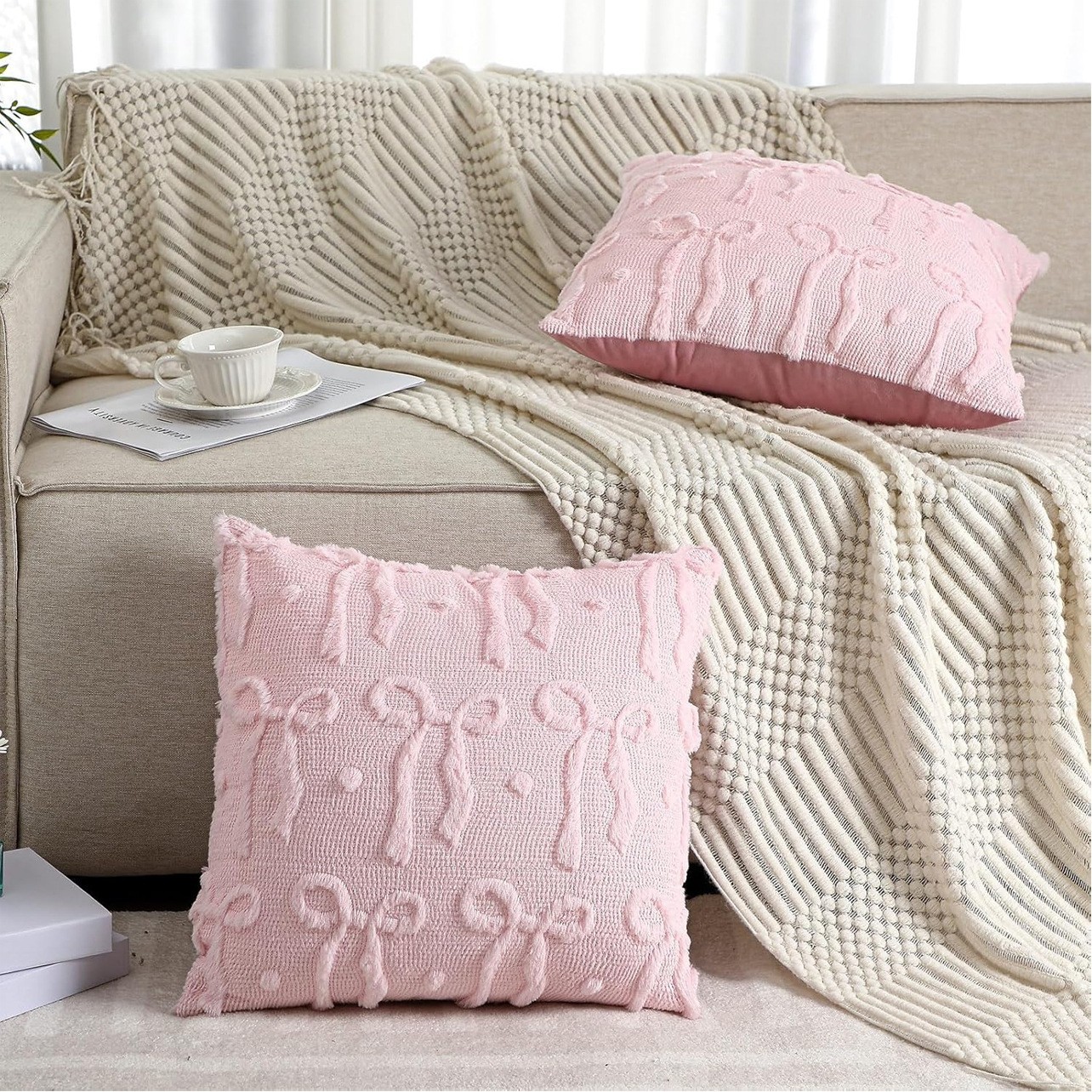 Cross-Border Christmas Pillowcase Plush Pillowcase Home Sofa Pillow Bedside Pillow Office Cushion Pillowcase