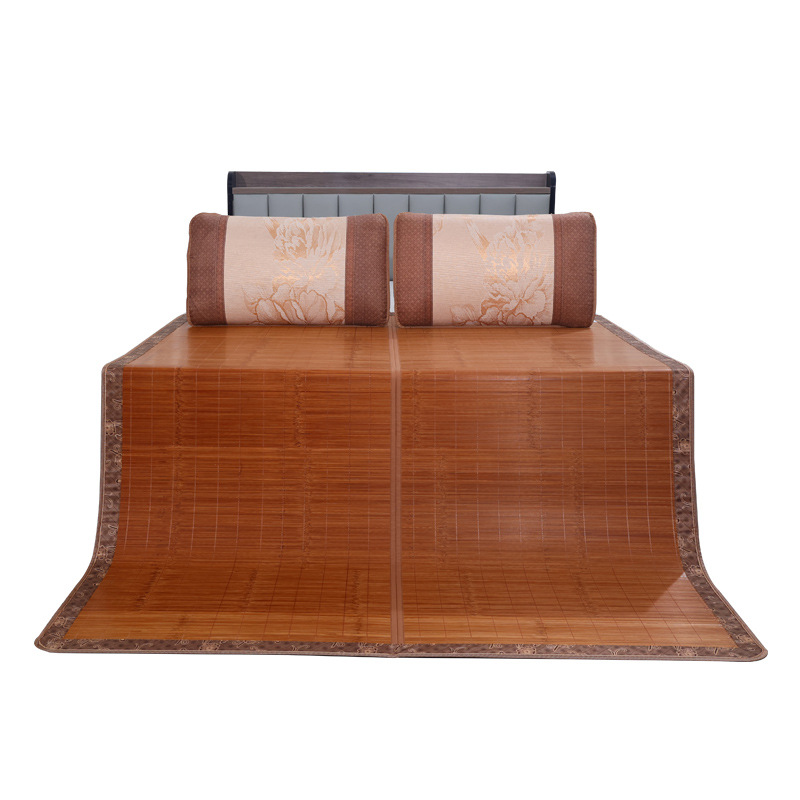 Bamboo Mat 1.5 m Home Student Dormitory Mat 0.9 Foldable 1.8m Bed Summer Double-sided Straw Mat Single Person