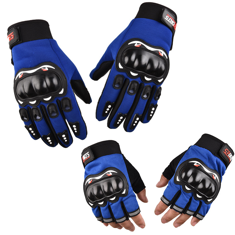 Motorcycle Motorcycle Riding Gloves Protective Joint Riding Sports Outdoor Fitness Half Finger Hard Shell Spring Summer Autumn