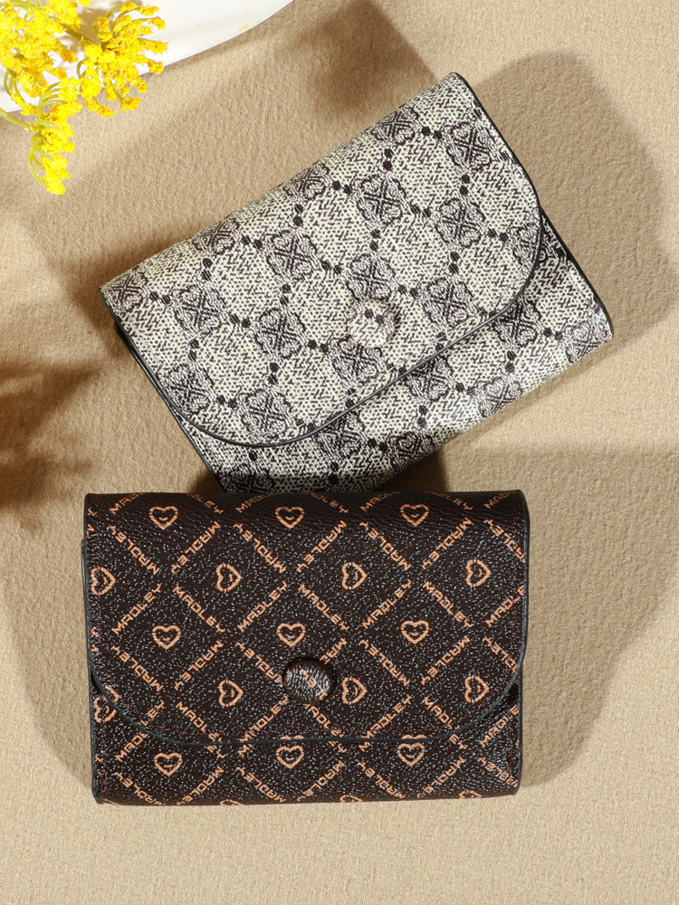 2024 Новый Женский Кошелек Кросс-Бордер Взрывы Монетница Буква Любовь Цветок Клатч