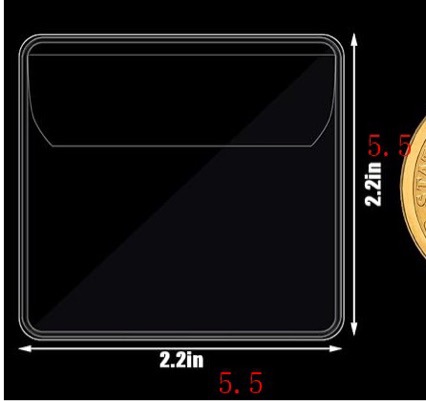 Прямые продажи с завода, пластиковый прозрачный пакет, упаковка из ПВХ, пакет для значков, монетный пакет, пакет для памятных монет, кристаллический пакет