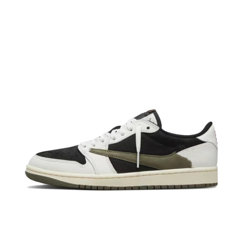 Putian shoes aj1 low-top Lightning Hook Black Warrior fujiwaro Moka basketball shoes Joe 1 men and women casual sneaker