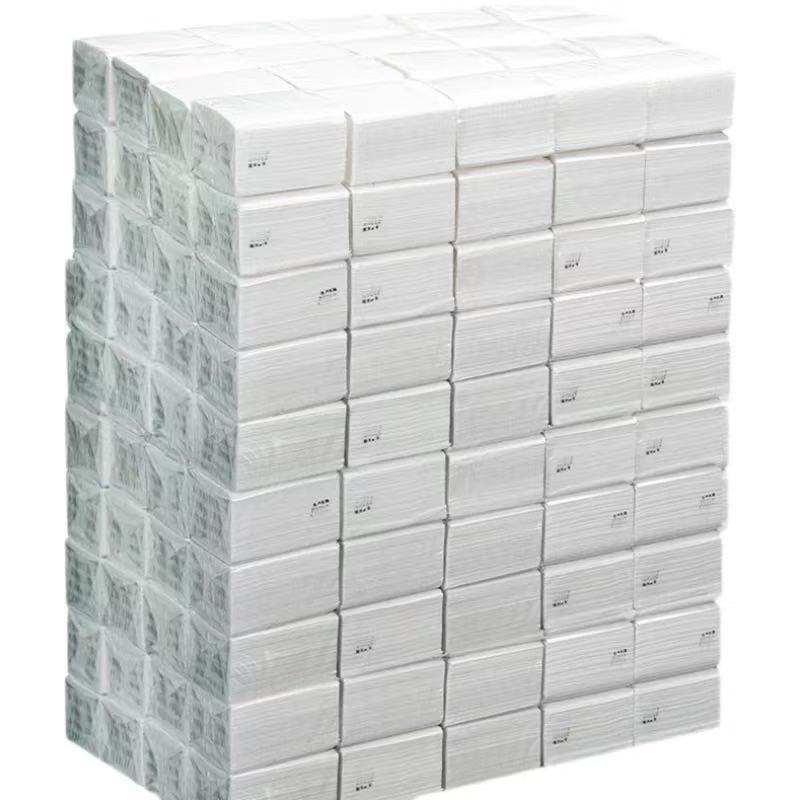 3-storey 100-smoking hotel restaurant white bag commercial short-smoking paper whole box special paper towel homestay toilet paper