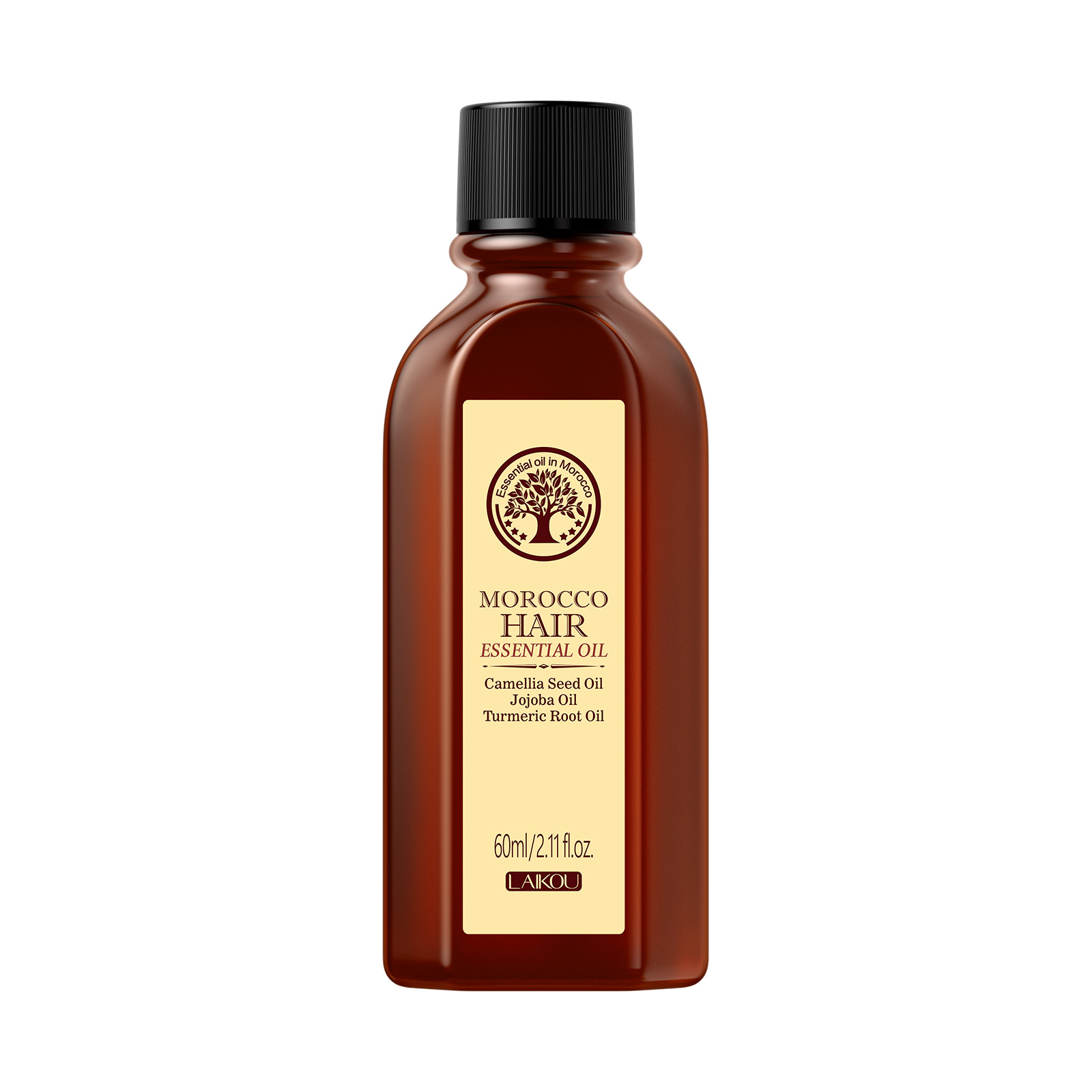 Cross-border Lecco Moroccan Hair Care Essential Oil 60ml Dry and Soft Wash-free Hair Condiment Packaged in English