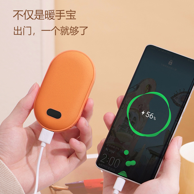 2025 New Hand Warmer USB Electric Heating Cute Waterless Hot Water Bag Hand Warmer Bag Souvenir Student Winter Gift
