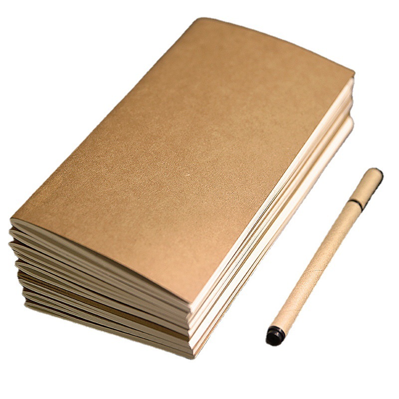H5 Cowhide Line Notepad Primary School Diary Notebook Office Creative Fresh Hand Account Stationery in Stock