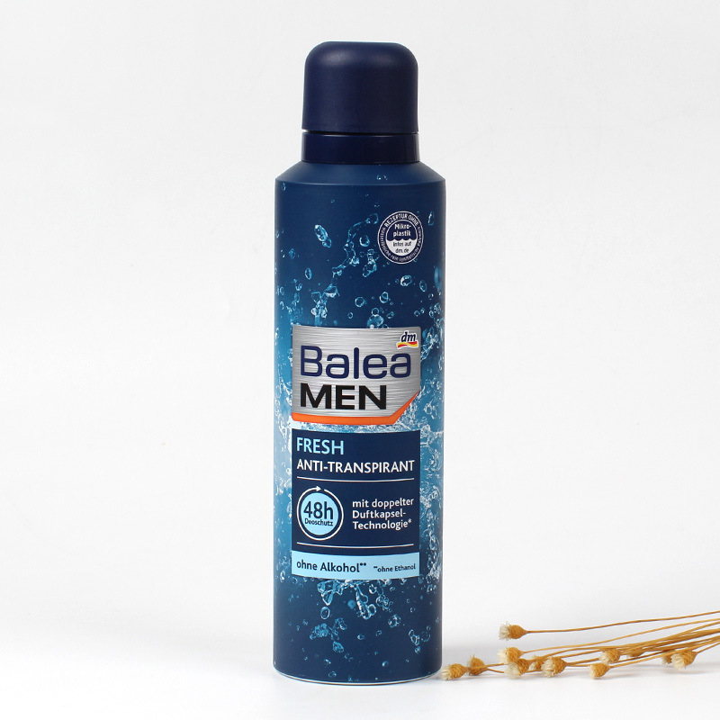 German Balea Men's 48-Hour Antiperspirant Deodorant Spray Refreshing Deodorant 200ml