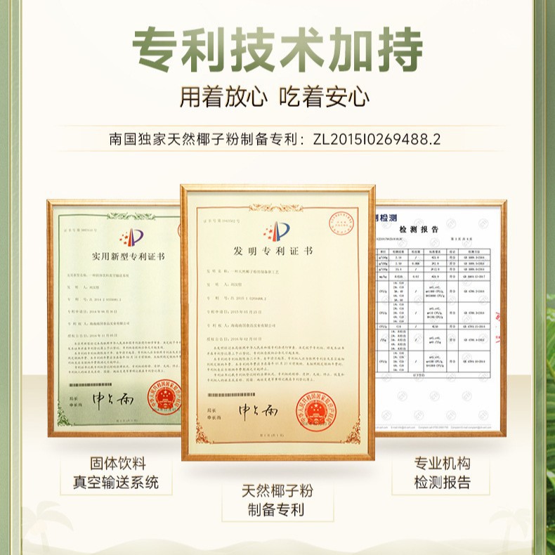 Hainan Nanguo Pure Coconut Powder Hainan Specialty Luzhou-flavor Instant Breakfast Meal Substitute Multi-specification Raw Material for Milk Tea Shop